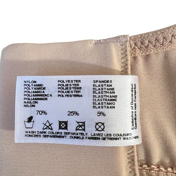 Glamorise 42F Wonderwire Lace Bra Underwire No Padding Unpadded Lace Nude - Picture 7 of 8